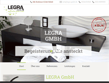 Tablet Screenshot of legra-gmbh.de